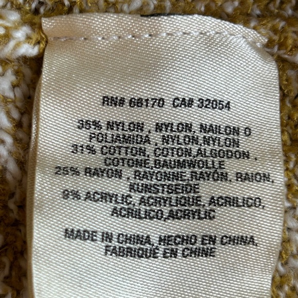 Anthropologie Abigail Duster Sweater in Mustard Marled Knit. Women’s Medium - Picture 10 of 10